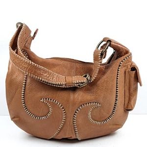 Vintage Western Boho 70s Inspired Leather Shoulder Bag